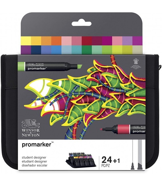 24 Marker Pens Promarker Set Student Designer