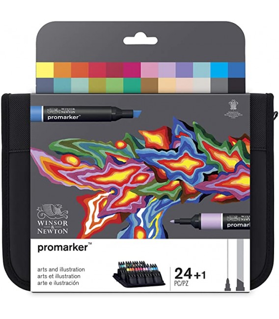 24 Marker Pens Promarker Set Arts and Illustration