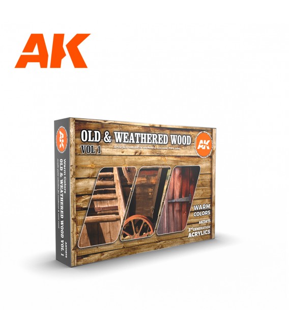 AK11673 Old and Weathered Wood Vol. 1  6 u. 17 ml