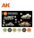 AK11646 British Desert Colors North Africa and Mediterranean 1940-43 Colors 6 u. 17 ml