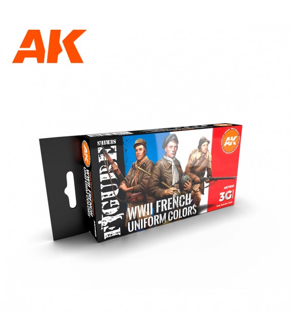 AK11633 WWII French Uniform Colors set 6 u. 17 ml