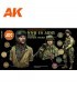 AK11634 WWII US Army Soldier Uniform Colors set 6 u. 17 ml