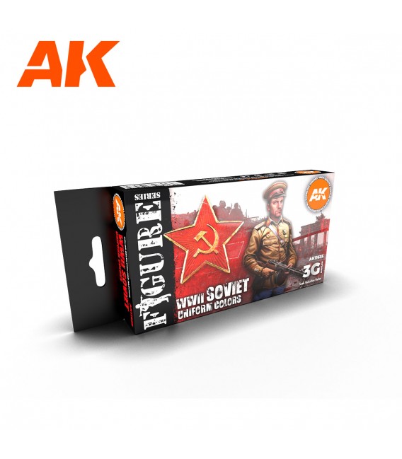 AK11635 WWII Soviet Uniform Colors set 6 u. 17 ml