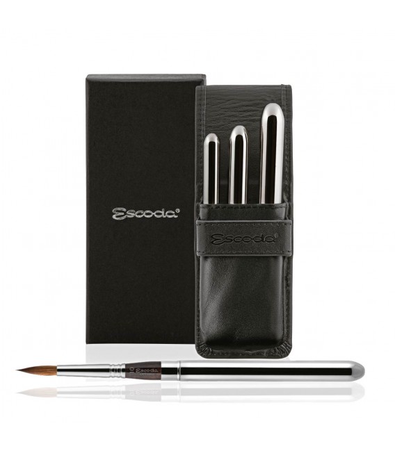 Set 3 pinceaux voyage Escoda Optimo 1251 Martre Kolinsky