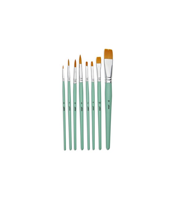 Pebeo 8 synthetic brushes set 952312