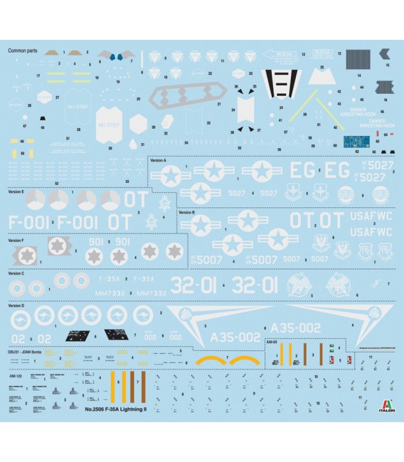 2506 - F-35 A LIGHTNING II - Italeri Scale    1/32