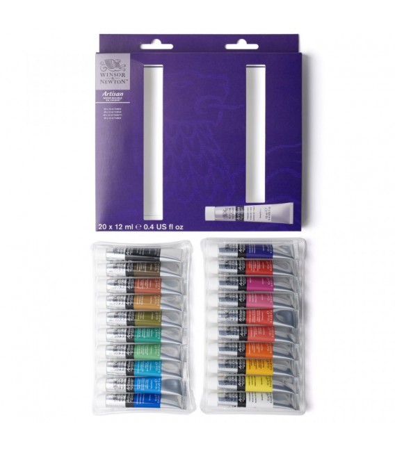 Set Oleo al Agua Winsor and Newton Artisan 20 tubos 12 ml.