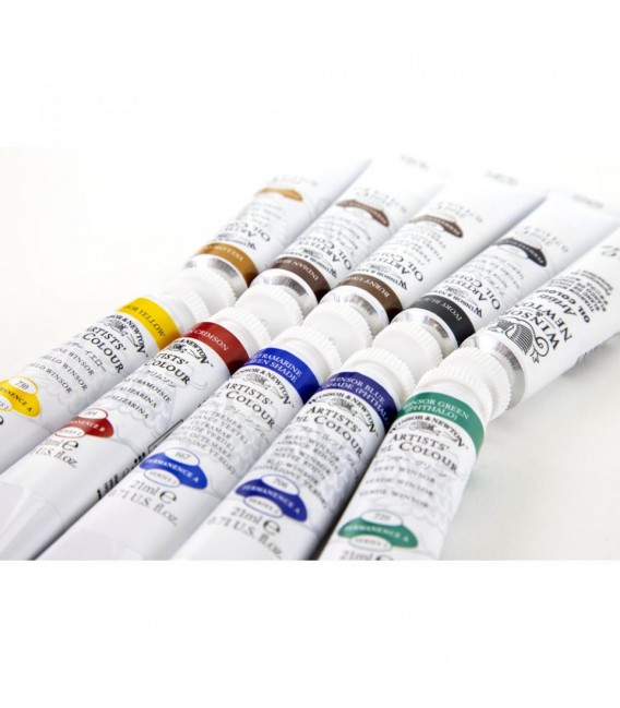 Set Peinture Huile Winsor and Newton Artist 10 tubes 21 ml.