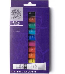 Set Oleo al Agua Winsor and Newton Artisan 10 tubos 12 ml.