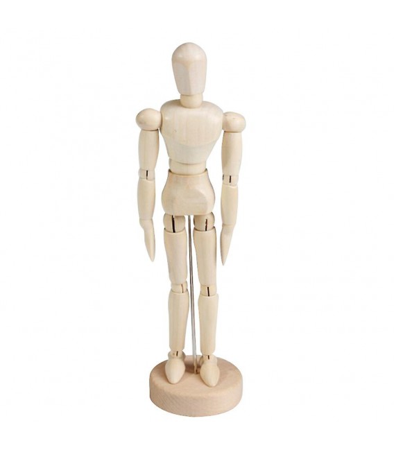 Maniquis Articulats de Fusta Figura Humana 14 cm.