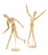 Mannequins Articules Bois Figure Humaine30 cm.