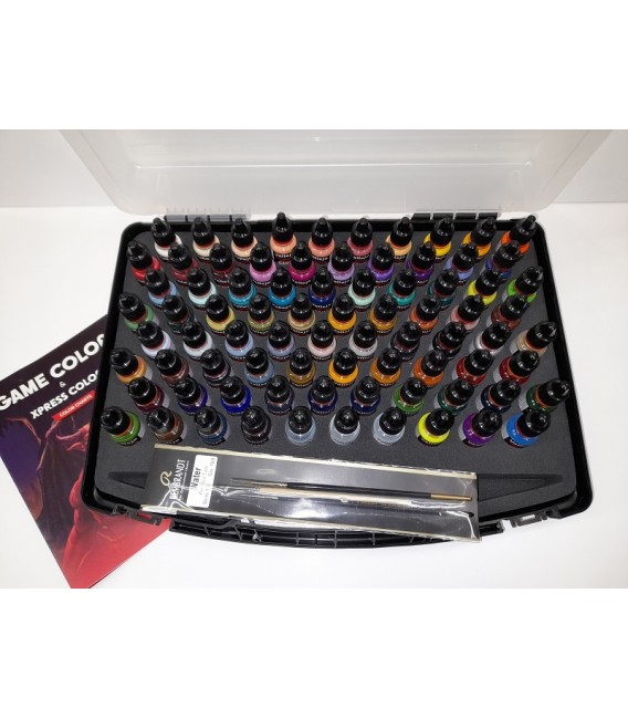 Plastic case Vallejo B.A.F. Selection Game Color New/Xpress Color 80 u. (18 ml.)