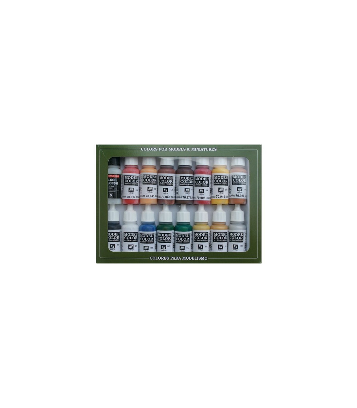 Vallejo EQUESTRIAN COLORS PAINT SET (16 Colors) - Hobby and Model Paint Set