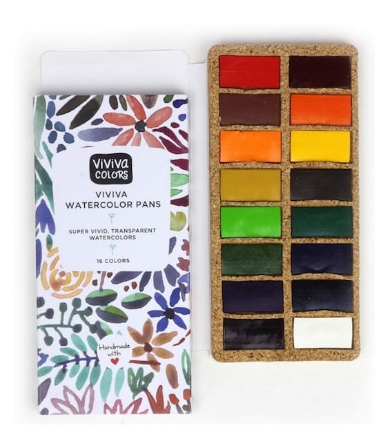Set Original aquarelle Viviva 16 coleurs