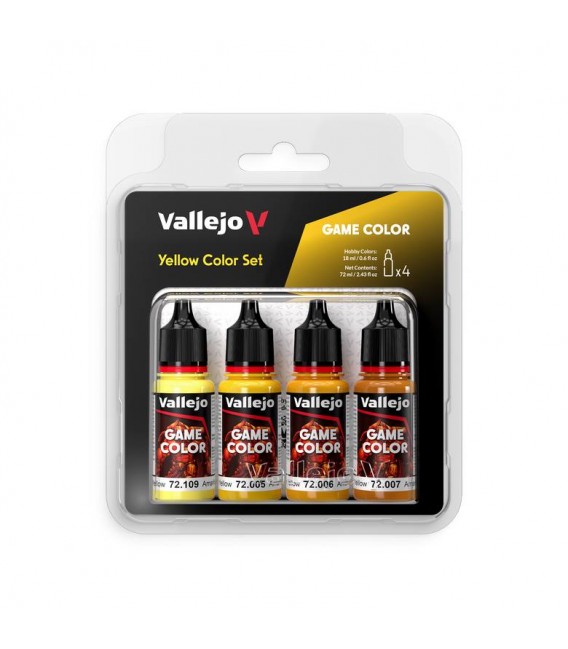 Set Vallejo Yellow Game Color NEW 4 u. (18 ml.)