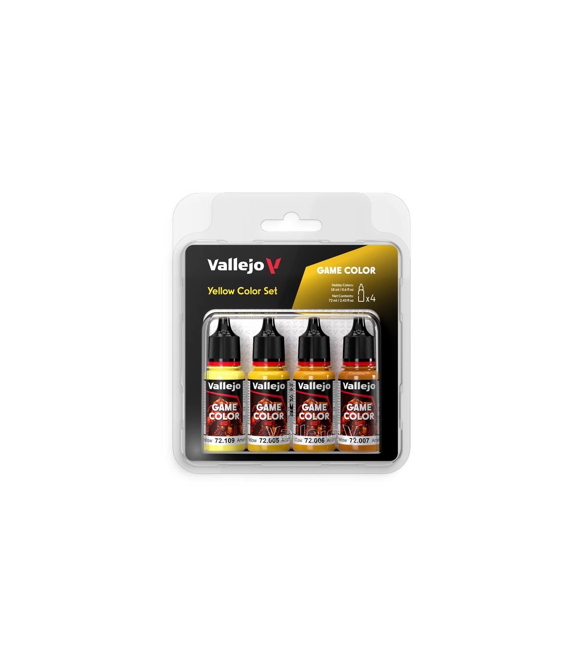 Set Vallejo Yellow Game Color NEW 4 u. (18 ml.)