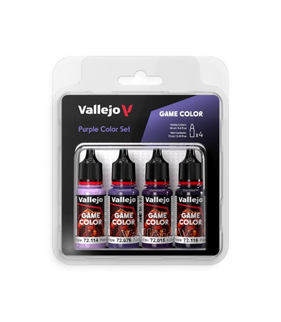 Set Vallejo Purple Game Color NEW 4 u. (18 ml.)