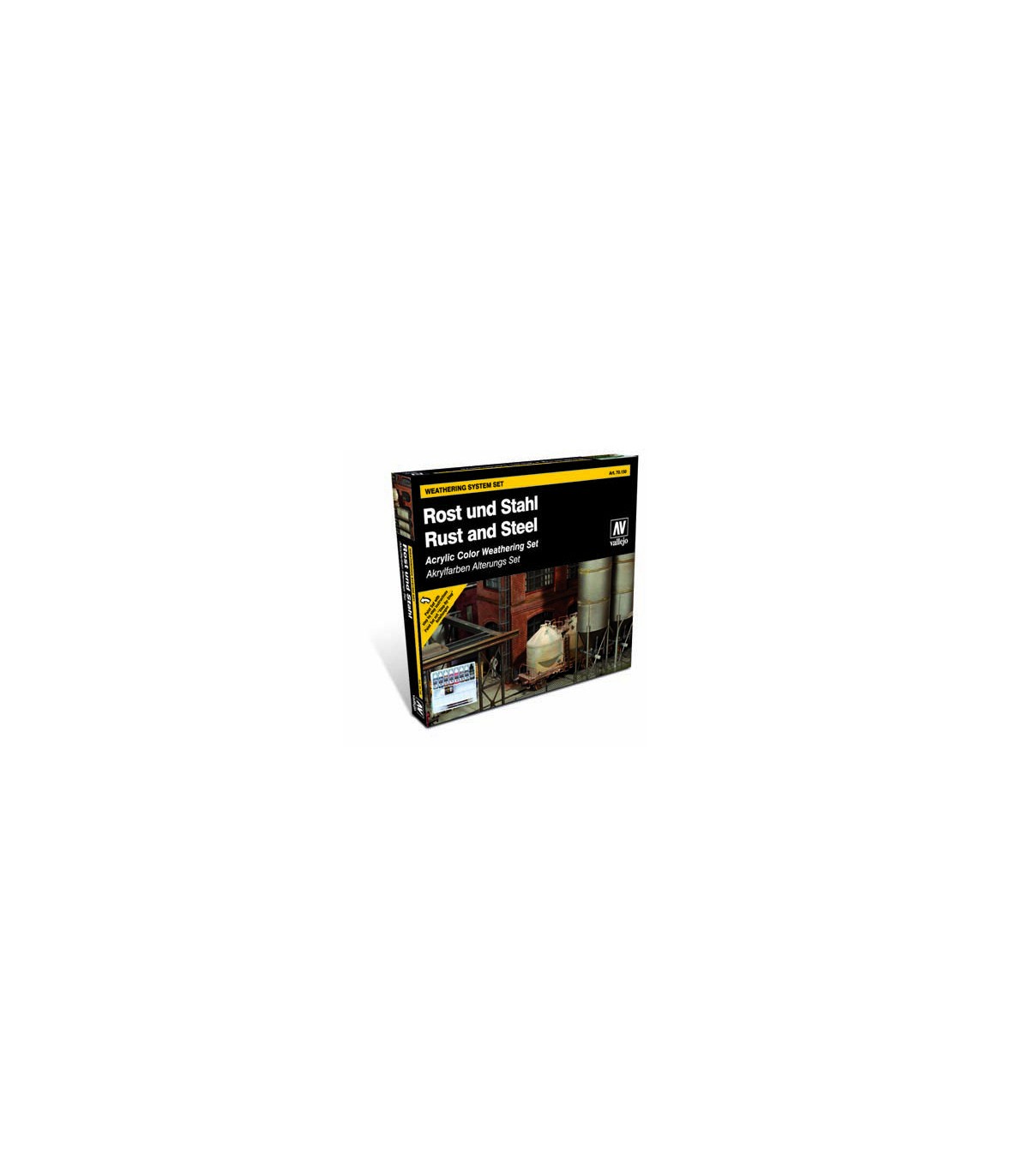 Vallejo – Rust and Steel Color Set Weathering System set 70.150