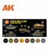 AK11668 WWII US ARMY and USMC Camouflage Colors 8 u. 17 ml