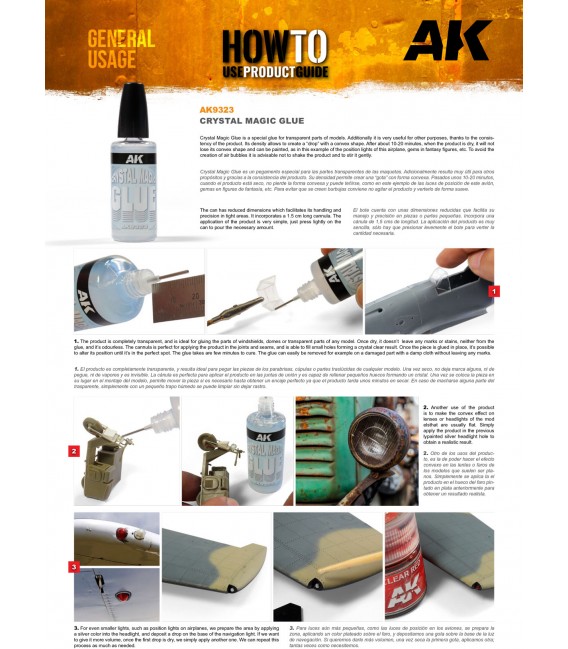 AK 9323 Pegamento Crystal Magic 30ml.