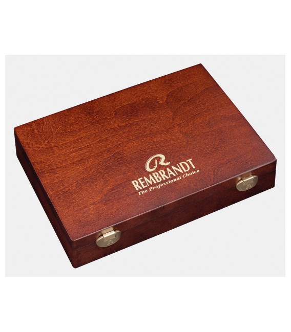 Caja madera 60 pasteles enteros retrato Rembrandt Luxe 60L