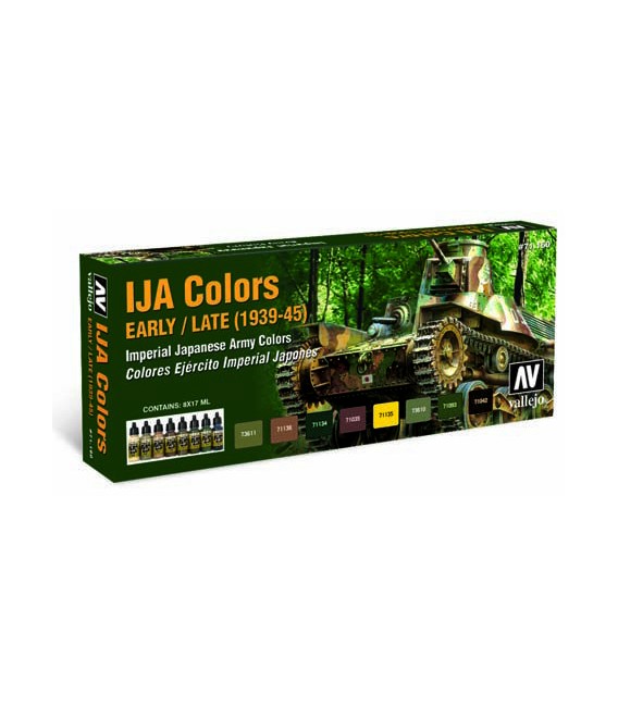 Set Vallejo Model Air 8 u. (17 ml.) IJA Colors (1939-1945).