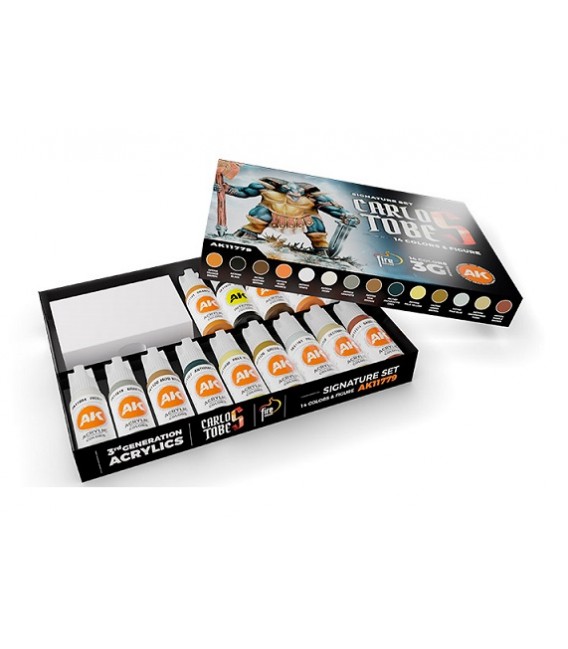 AK11779 Carlos Tobes – 3GEN Signature Set – 14 Colors 17 ml and 1 Figure