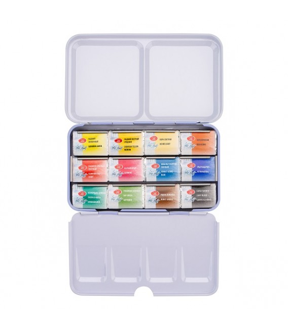 White Nights watercolor metal box 12 colors