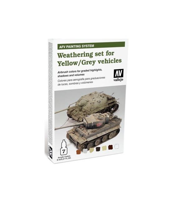 78.405 Set AFV Weathering for Yellow and Grey Vehicles