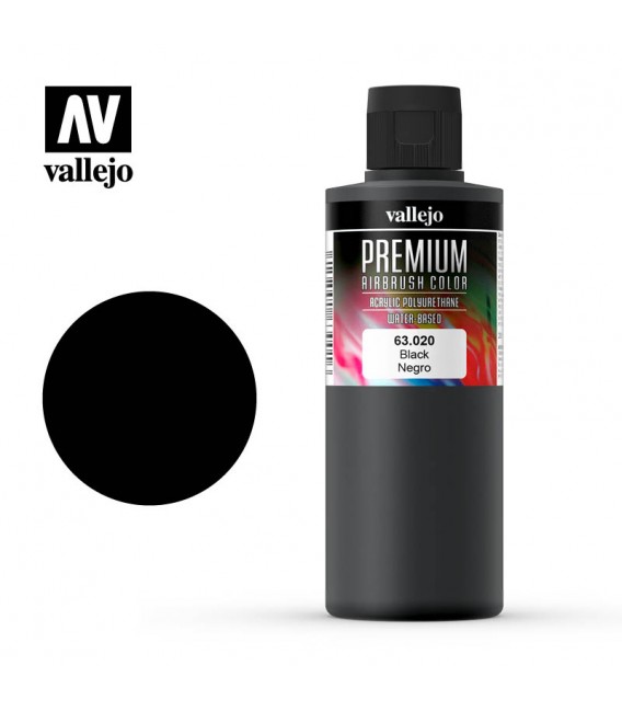 63020 Negro Vallejo Premium Color (200 ml.)