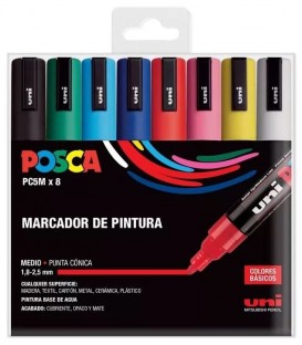 Boites Feutres Posca 8 pcs. PC-5M