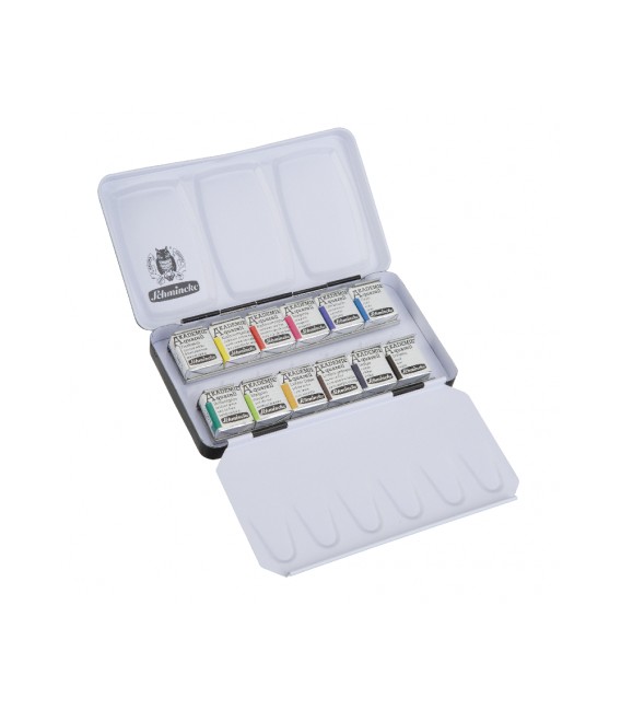 Scatola acquerelli metallo Schminke Akademie 12 godets