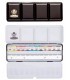 Set aquarelle metal Schmincke Horadam 12 godets + 12 espaces vides