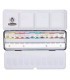 Caixa metal-lica Aquarel-la Schmincke Horadam 12 pastilles + 12 espais buits