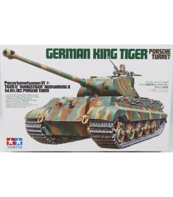 35169 - German King Tiger Sd.Kfz.182 Porsche Turret Tamiya 1/35