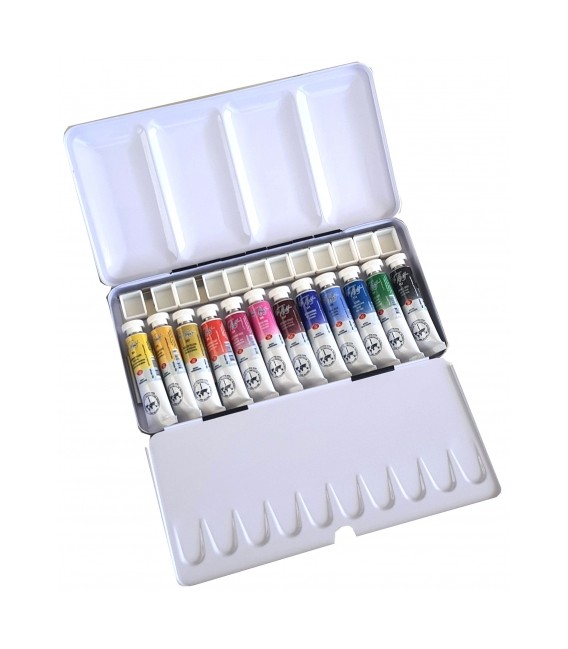 Boite metal aquarelle White Nights 12 couleurs "Alejandro Casanova"