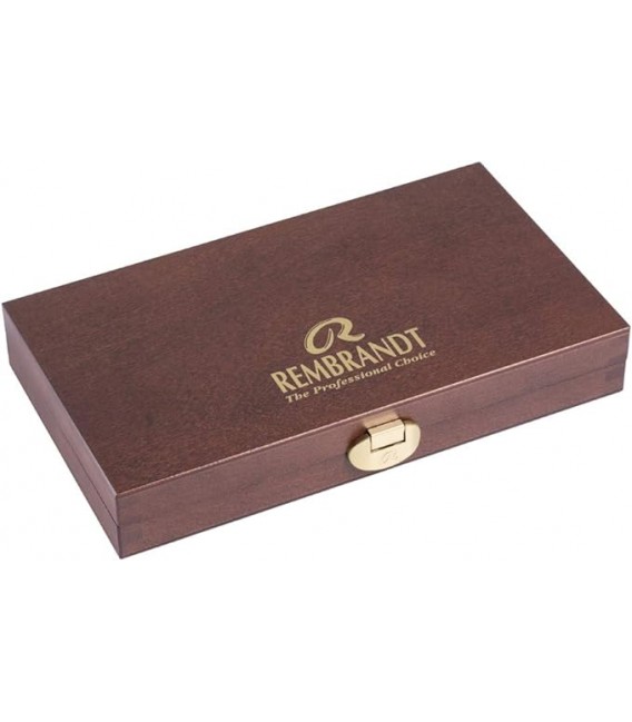 Caixa aguarela madeira Rembrandt Traditional 12 tubos 5 ml