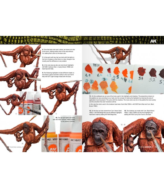 AK519 AK Learning 14: Pintura de Figuras de Animales - Castellano