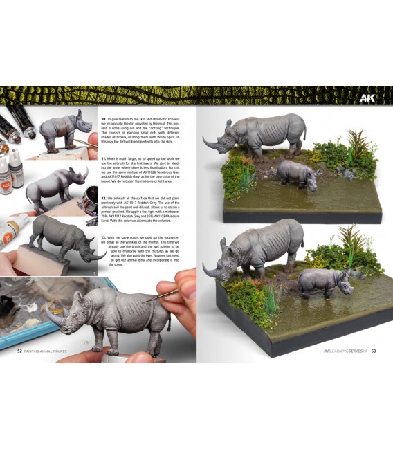 AK519 AK Learning 14: Pintura de Figuras de Animales - Castellano