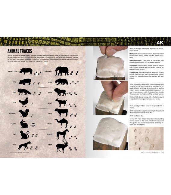 AK519 AK Learning 14: Pintura de Figuras de Animales - Castellano