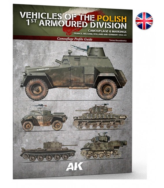 AK130010 Vehicles of the Polish 1st Armoured Division – Camouflage profile guide - English