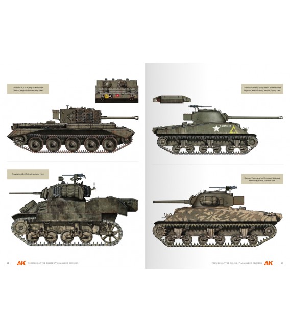 AK130010 Vehicles of the Polish 1st Armoured Division – Camouflage profile guide - English