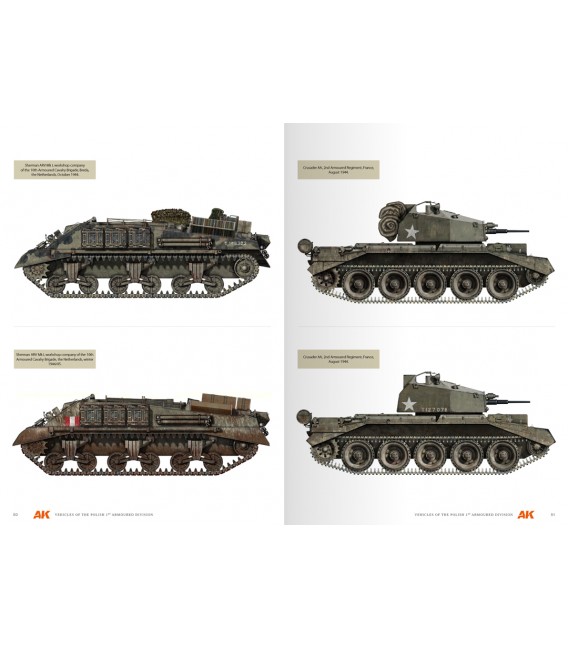 AK130010 Vehicles of the Polish 1st Armoured Division – Camouflage profile guide - English