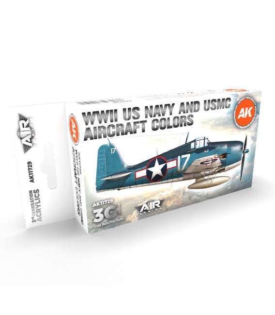 AK11729 WWII US Navy & USMC Aircraft Colors 6 u. 17 ml