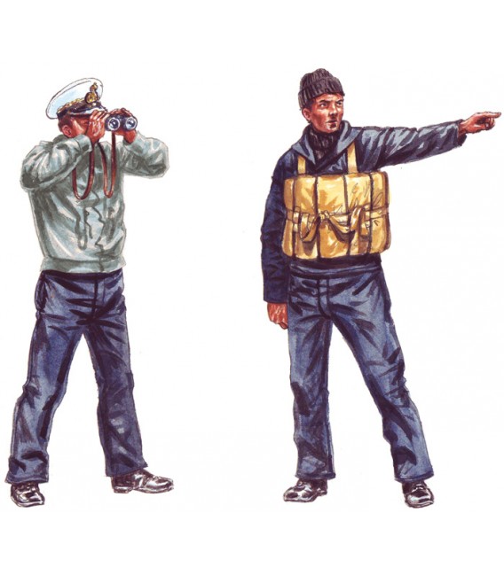 5626 M.A.S. 563/568 with crew - Italeri Escala 1/35