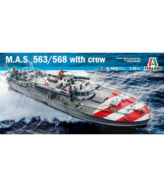 5626 M.A.S. 563/568 with crew - Italeri Echelle 1/35