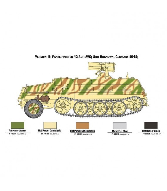 6562 15 cm Panzerwerfer 42 auf sWS - Italeri Echele 1/35