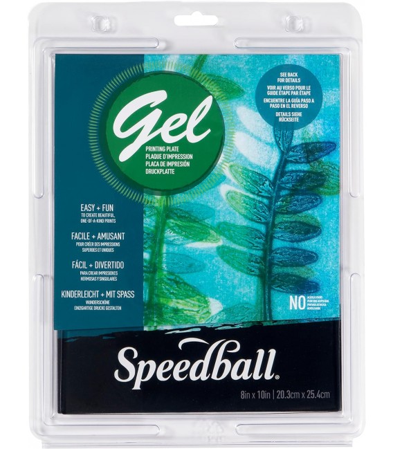 Placa de impresion gel Speedball 20.3 x 25.4 cm.