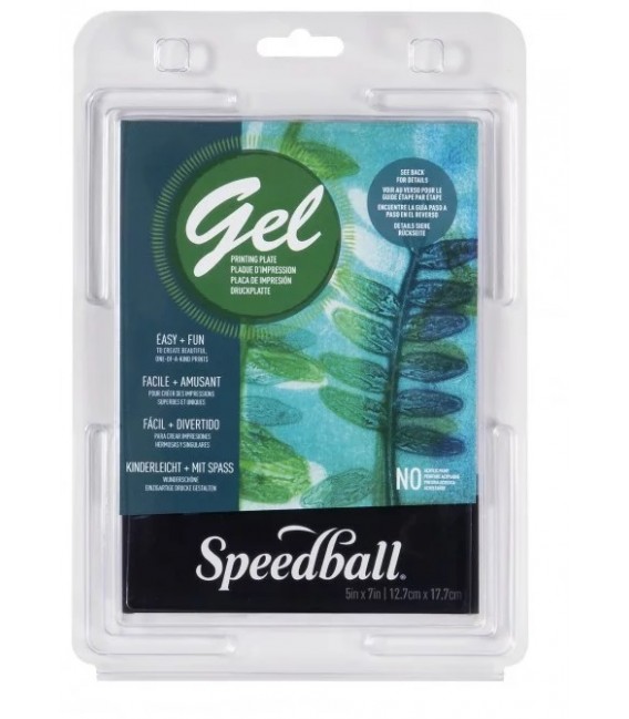 Speedball Gel Printing plate 12.7 x 17.7 cm.