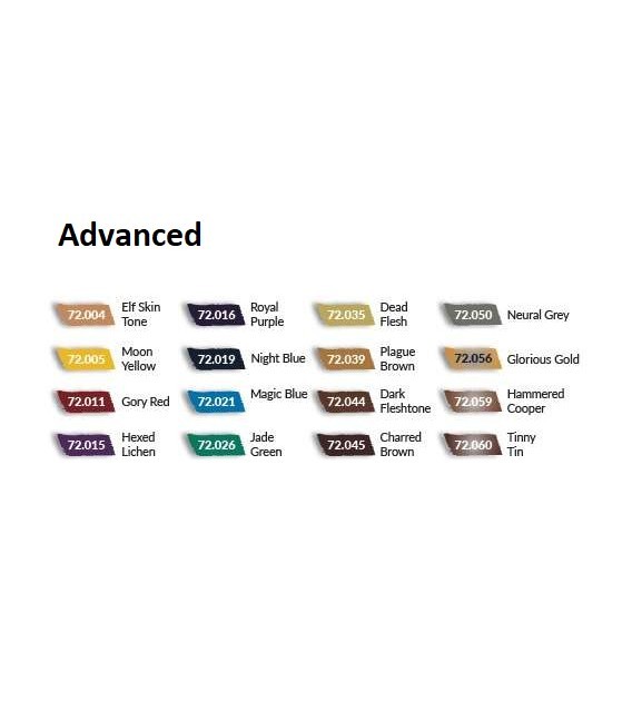 72298 Set Advanced Vallejo Game Color NEW 16 u. (18 ml.)